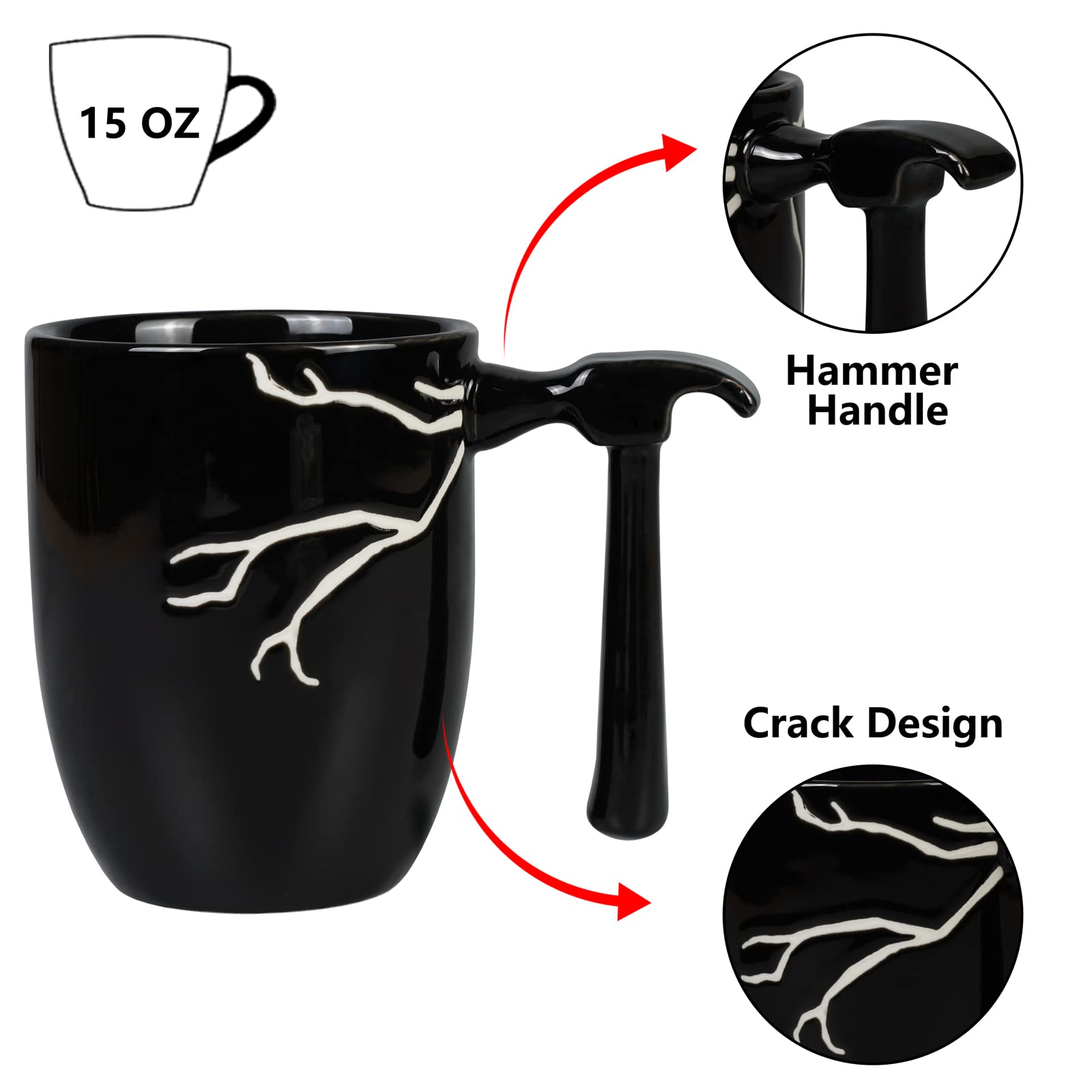 Ceramicfor Taza Café Uso Múltiplo para bebidas y almacenamiento