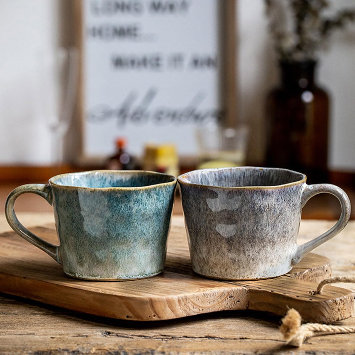 Taza Ceraozmus café 350ml, conjunto de dos piezas, ideal para café y té.