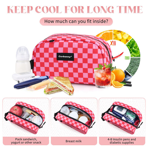 Cerbonny interior rectangular compacto para bocadillos y bebidas