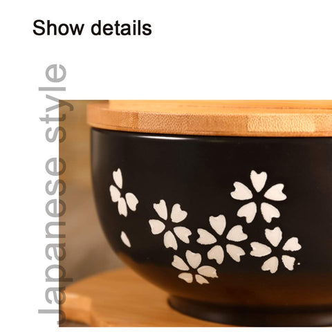 Cereal Bowls, tapa de madera para conservar calor y aroma