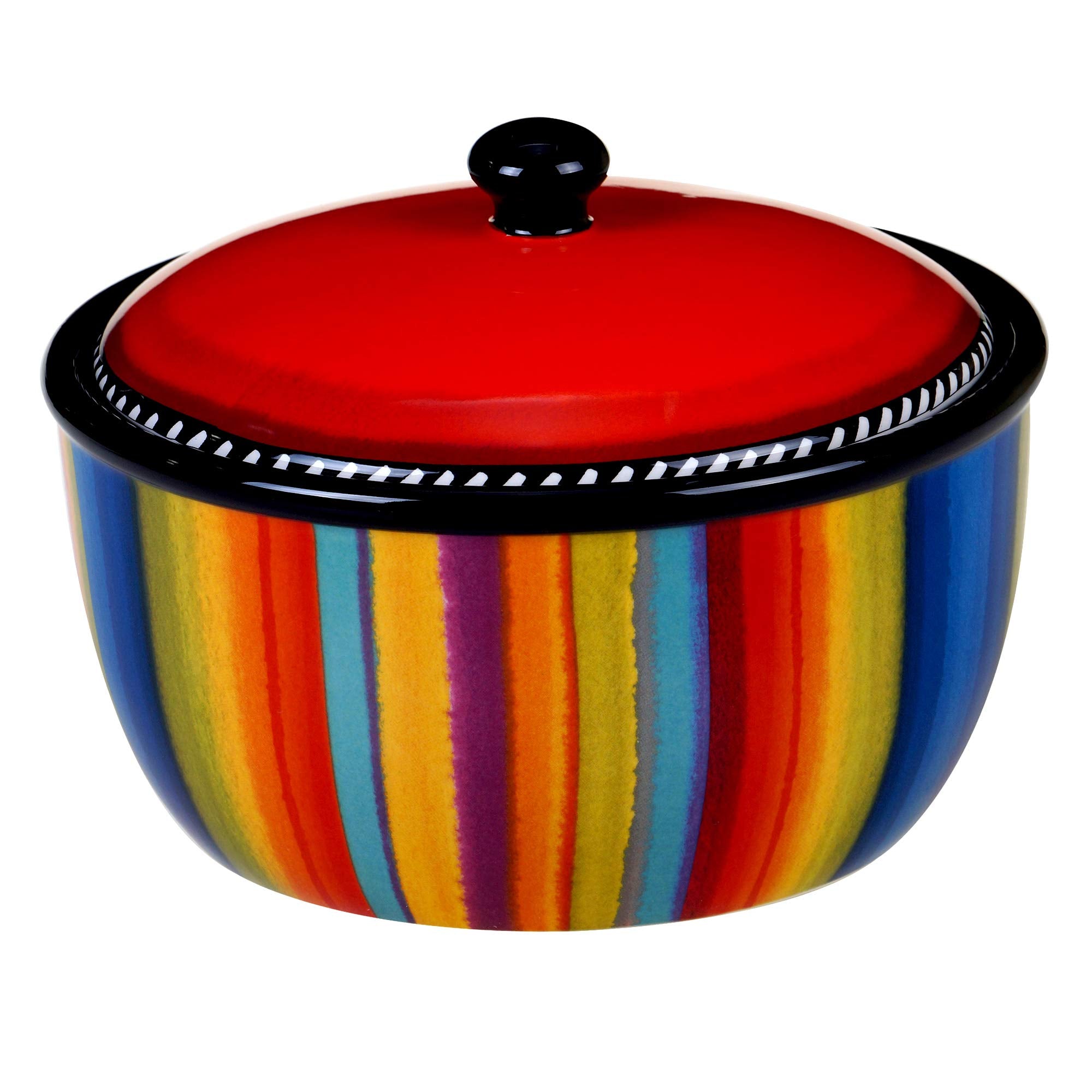 Olla Sierra de Certified International con tapa, ideal para mantener calientes los platos.