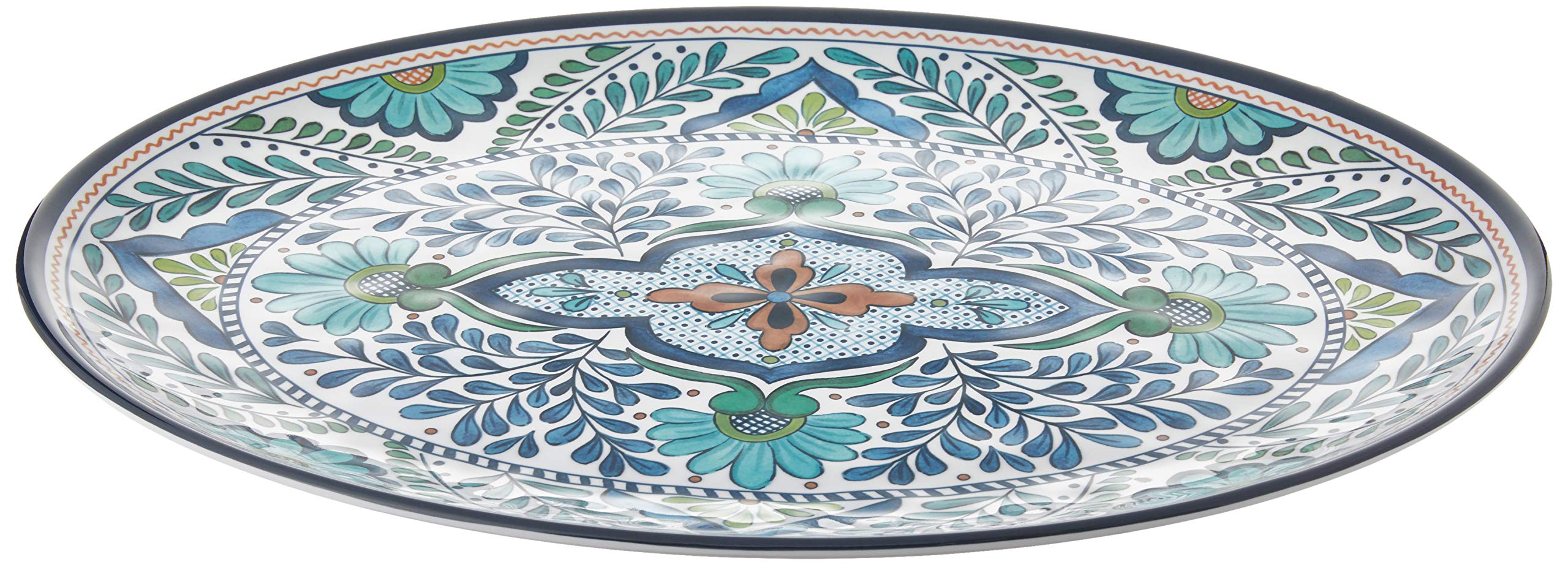 Certified International Talavera Melamine: diseño multicolor, ideal para reuniones.
