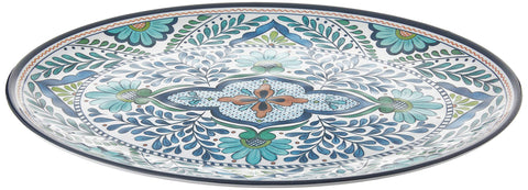 Certified International Talavera Melamine: diseño multicolor, ideal para reuniones.