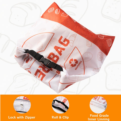 CEvolvulus bolsa amplia para pan y bollos, ideal para congelar.