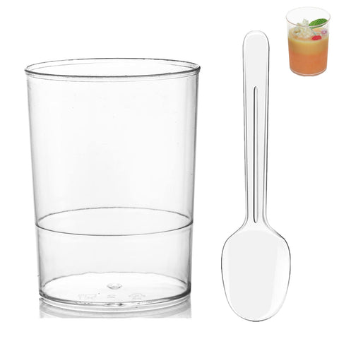 CEZOOWYEX copas postre mini 3oz transparentes para mousse y postres