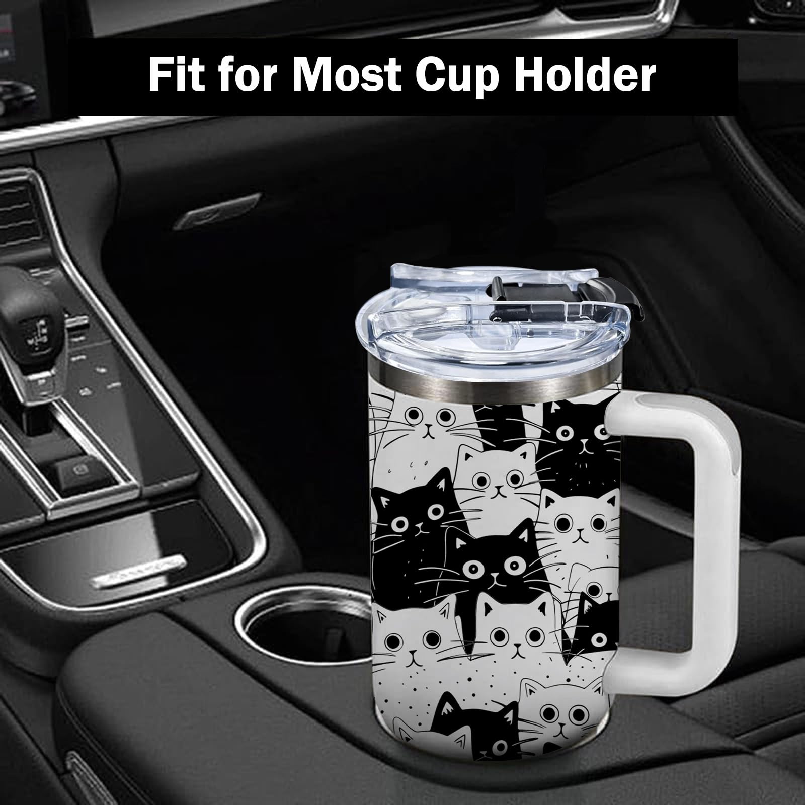 CGMIBAS diseño divertido de gato, ideal regalo para amantes de felinos.
