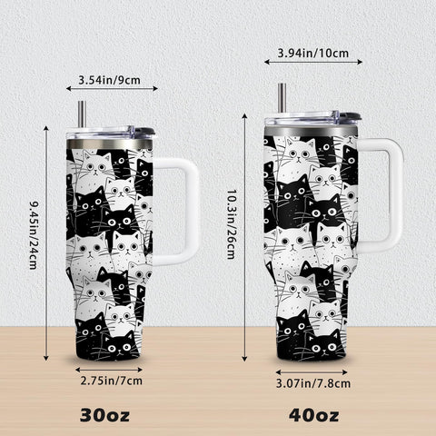 CGMIBAS tumbler tapa sellada y paja reutilizable para evitar derrames.