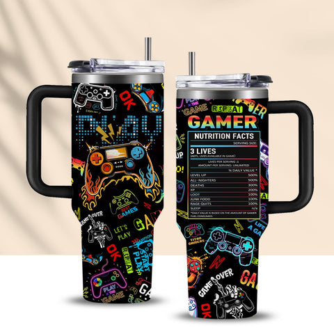 CGMIBAS vaso jugador 40oz, gran capacidad para maratones de juego