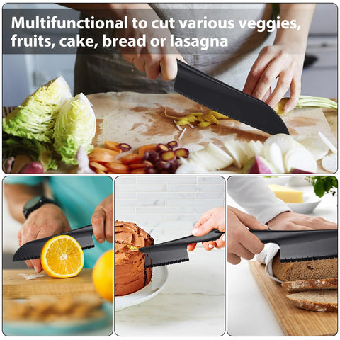 ChaLeeMoo cuchillo nylon serrado, útil para cortar frutas de forma limpia y segura.