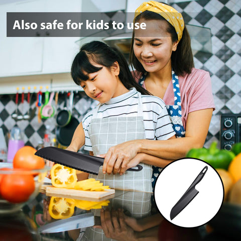 ChaLeeMoo cuchillo nylon serrado apto para retirar lechuga y ensaladas sin oxidación.