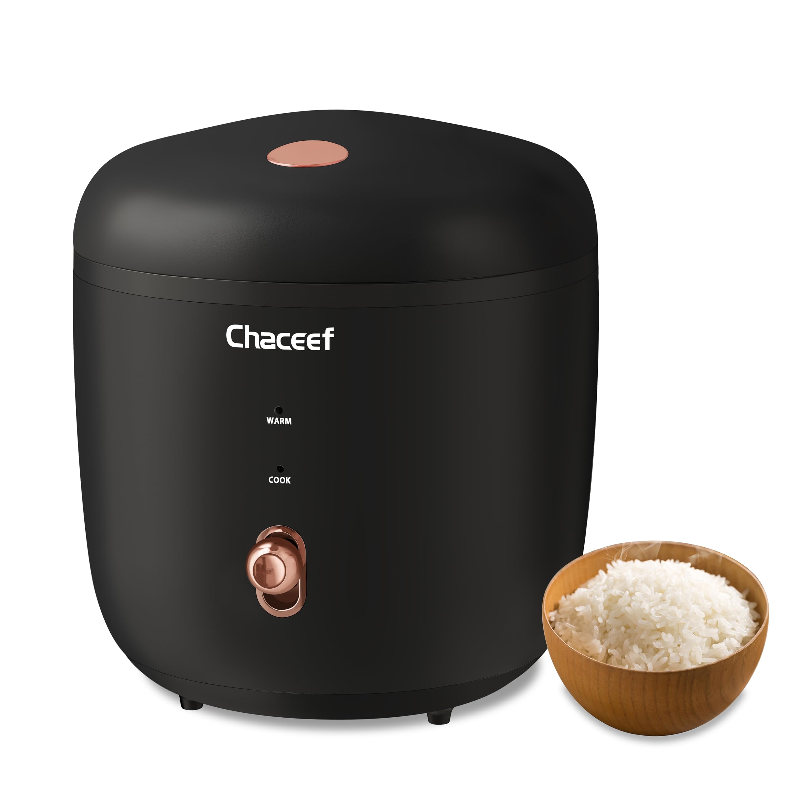 CHACEEF mini olla arrocera con interior antiadherente para facilitar la limpieza