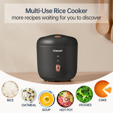 CHACEEF mini olla arrocera con panel de una tecla para cocinar rápido
