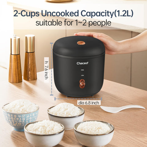 CHACEEF olla arrocera con tapa desmontable para rellenar y limpiar fácilmente