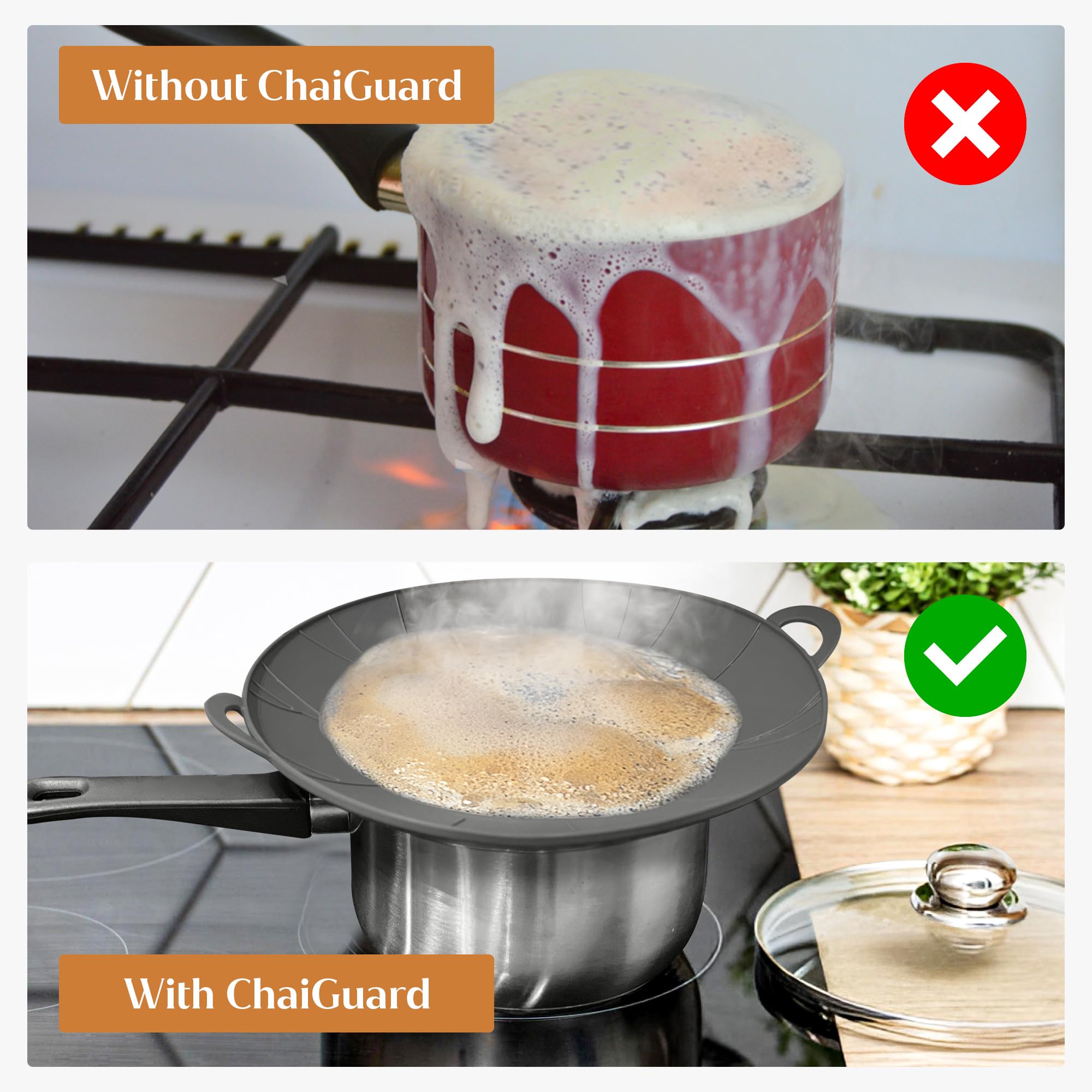 ChaiGuard: resistente al calor 520°F para hervidos seguros