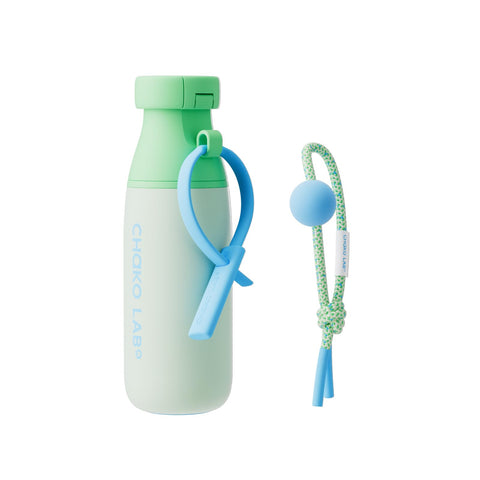 CHAKO LAB botella aislada color menta leche con tapa boquilla para beber