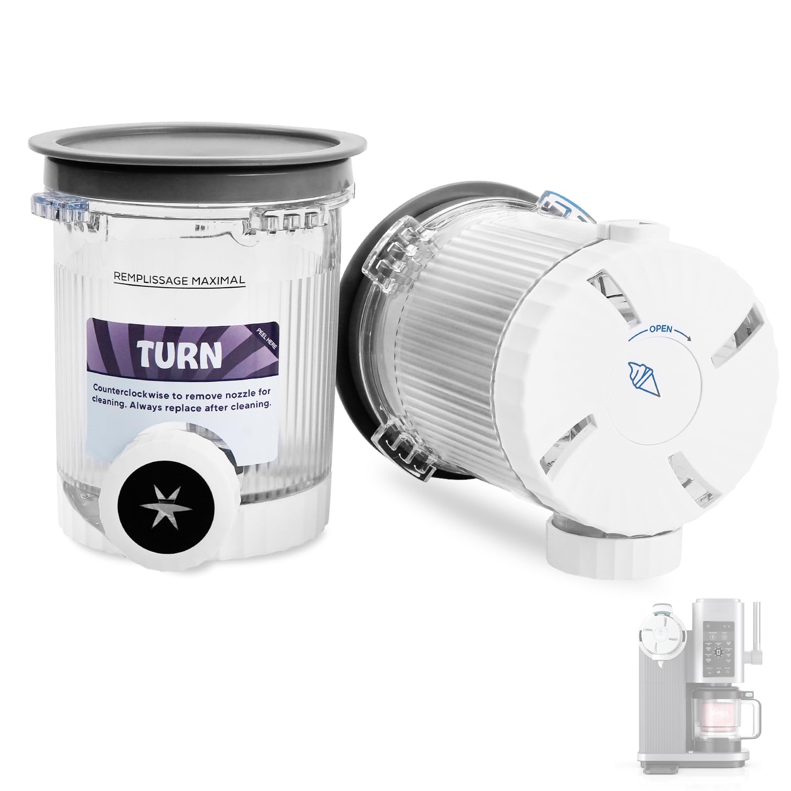 Pinta ChamThingzeal para Ninja NC700/NC701, compatibilidad precisa para helados suaves.