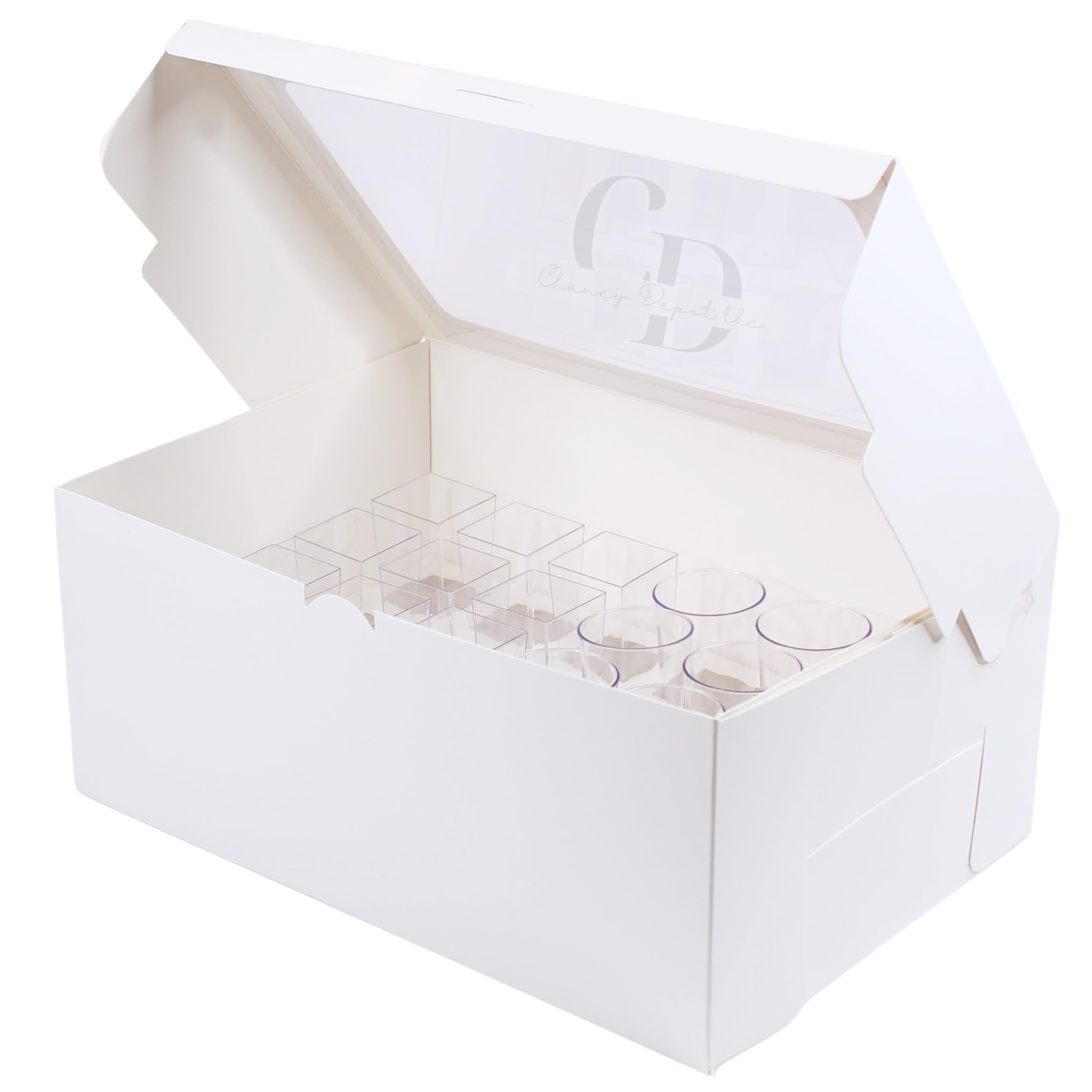 Chaney Depot: bandeja 24 cavidades blanca para porciones uniformes.