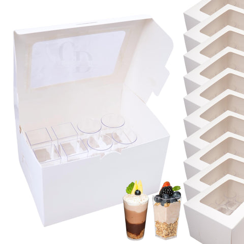 Chaney Depot LLC caja-postres-12 exhibe diseño elegante y resistente para transportar postres