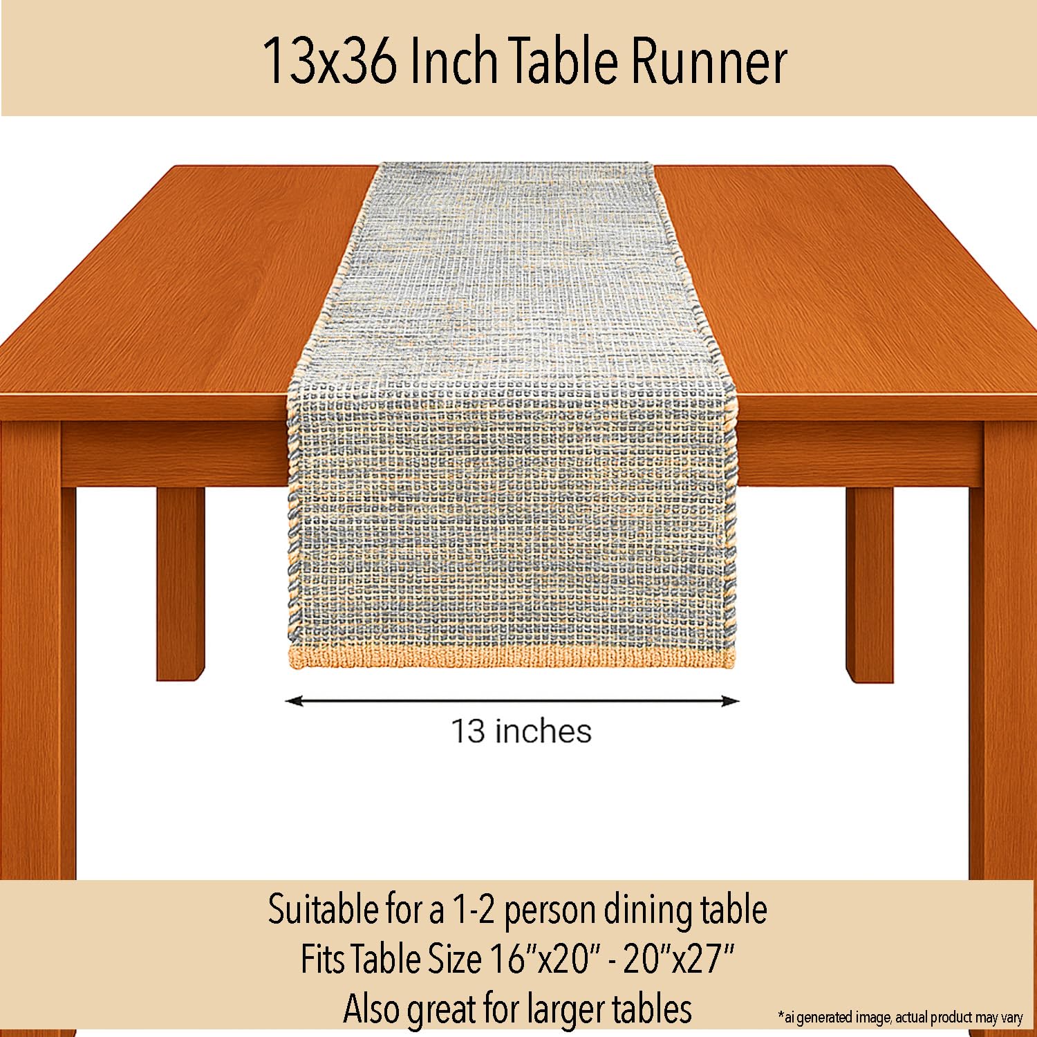 Acabado natural del corredor de mesa para varias mesas