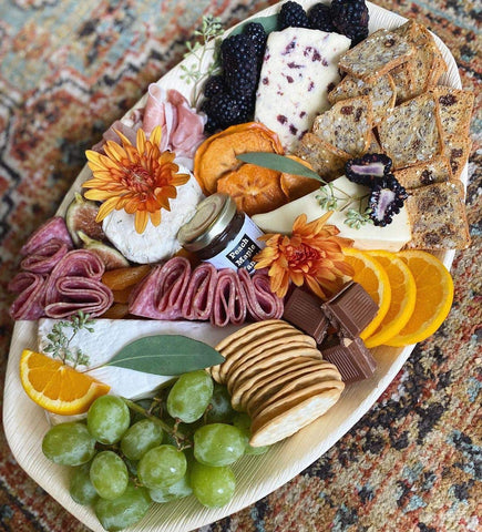 Charity Leaf: presentación en eventos y bodas, bandeja palma amigable con el entorno