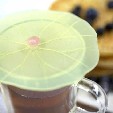 Charles Viancin cubierta de bebida hoja loto sellado hermético para café y bebidas frías