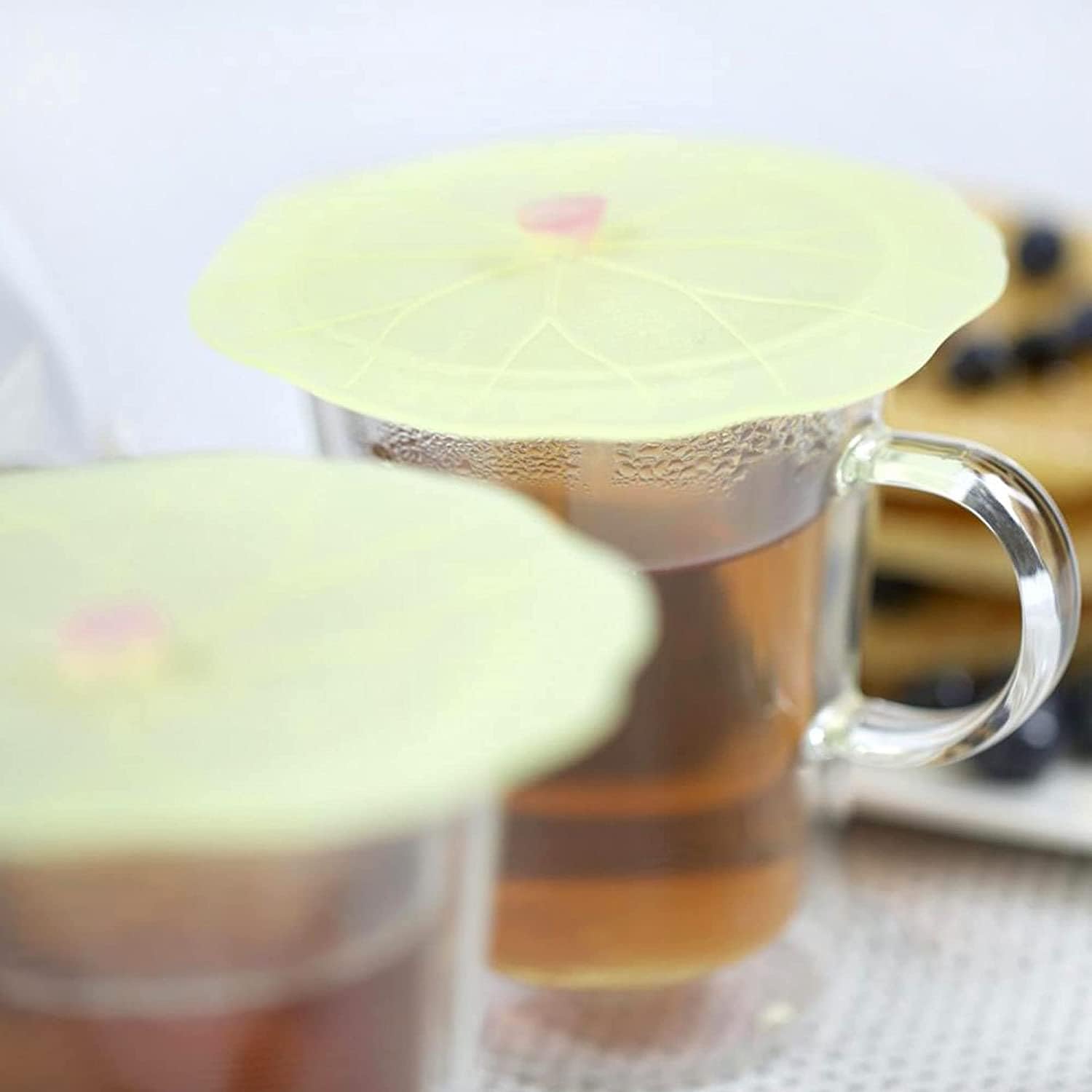 Charles Viancin cubiertas de silicona hoja loto sellado hermético para vasos de todo tipo