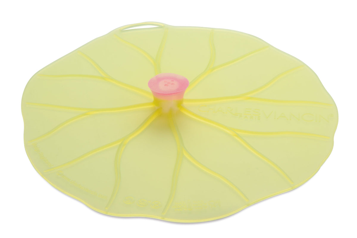 Tapa Lilypad de Charles Viancin 13 pulgadas, sellado hermético para conservar frescura.