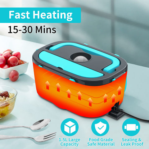 Lonchera CHARMDOO con contenedor 304-SS de 1,5 L para comidas abundantes.