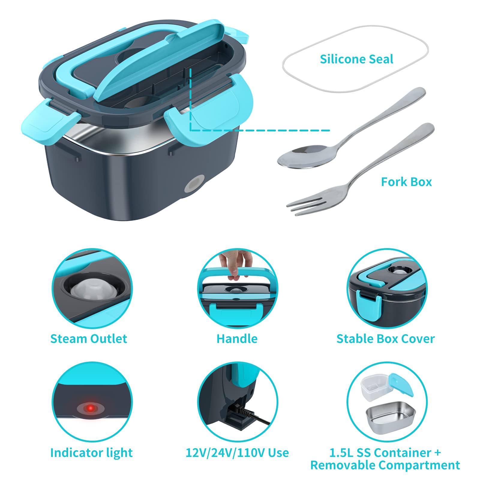 Diseño hermético con sellos para evitar fugas en cualquier viaje.