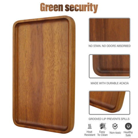 Charmlife acacia natural, grano único para realzar la presentación.