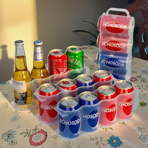 Apilado de bebidas con ChasBete, maximiza espacio en cocina.