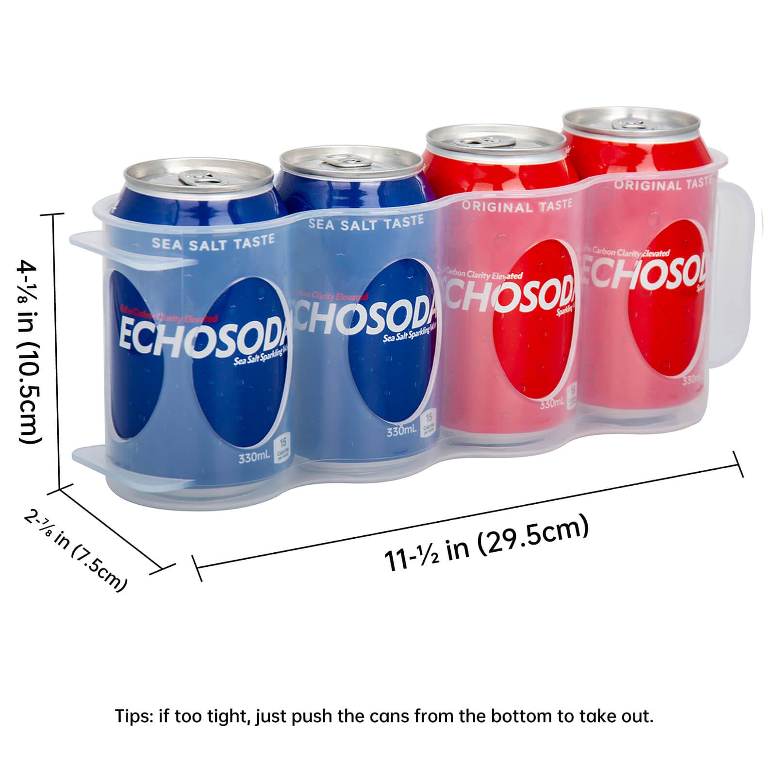 Soporte de latas de cerveza ChasBete, acceso rápido y orden en el frigorífico.
