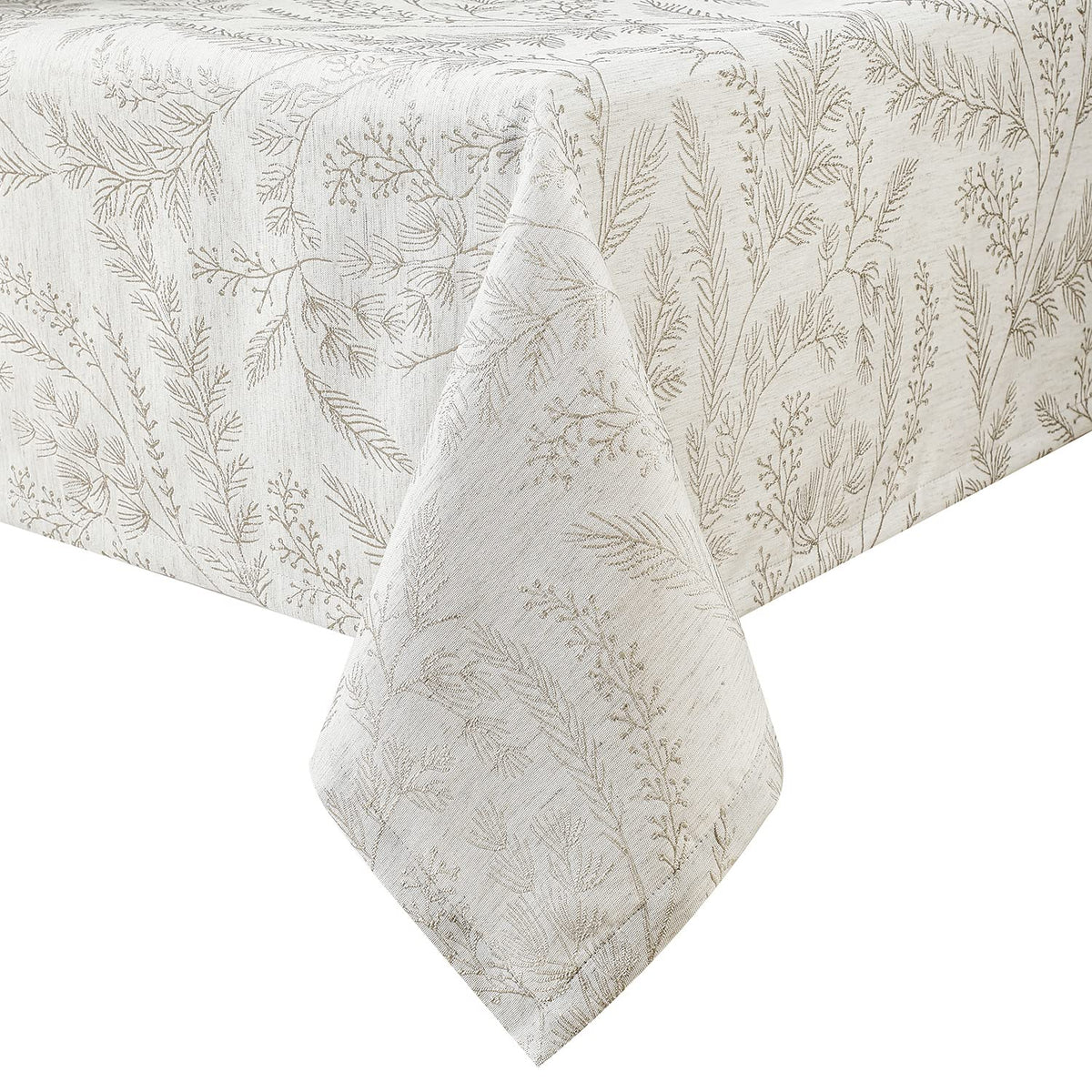 Mantel Chassic damasco elegante para mesa rectangular, ideal para cenas formales.