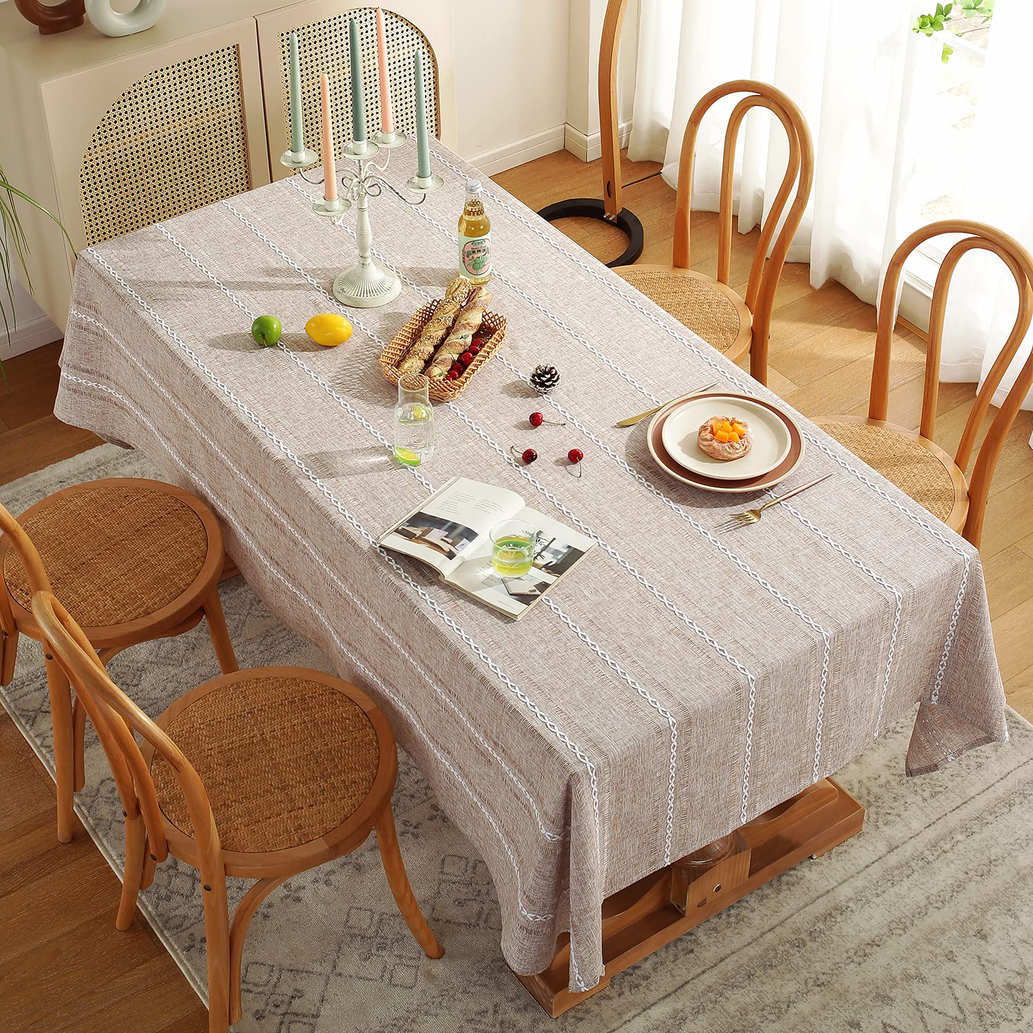 Mantel Chassic apto para 6-8 comensales en mesa rectangular