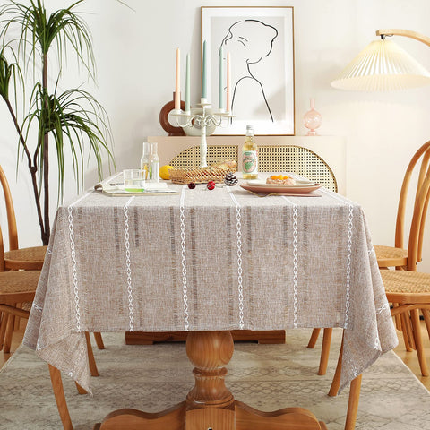 Mantel Chassic para mesa rectangular 60x120, estilo rústico y fácil de limpiar.