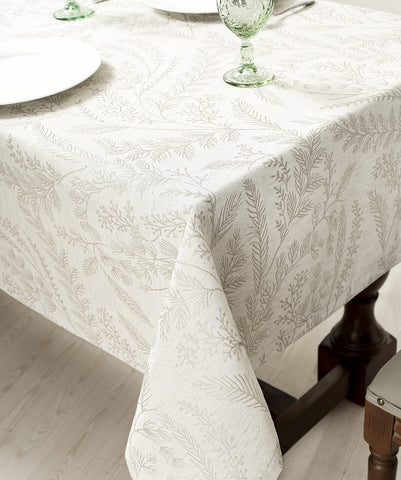 Puntas envueltas del mantel Chassic con diseño jacquard duradero.