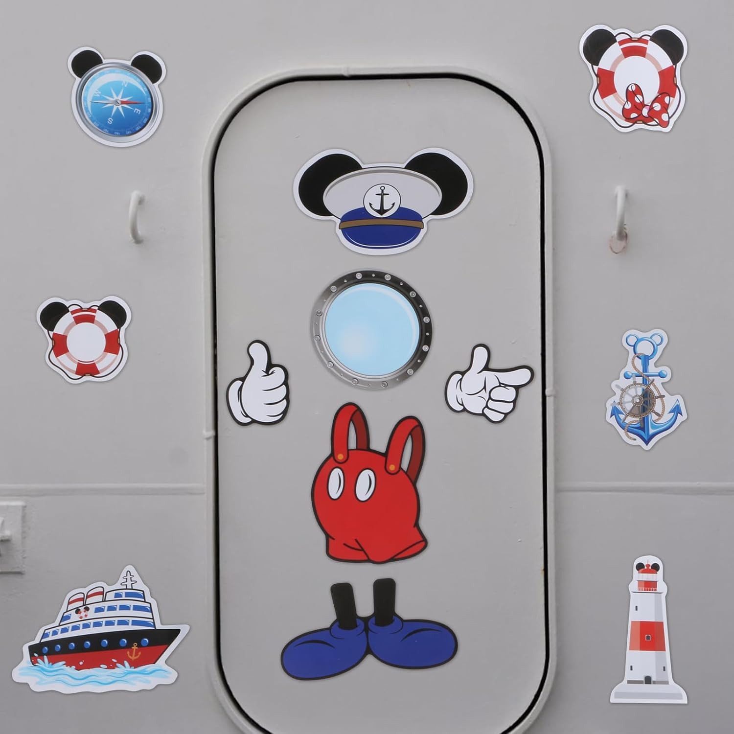 CHDHEVEGOD guante imán para puerta, detalle elegante para temática marina.