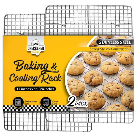 Rejilla Checkered Chef de enfriamiento 11x17 para enfriar galletas de forma uniforme