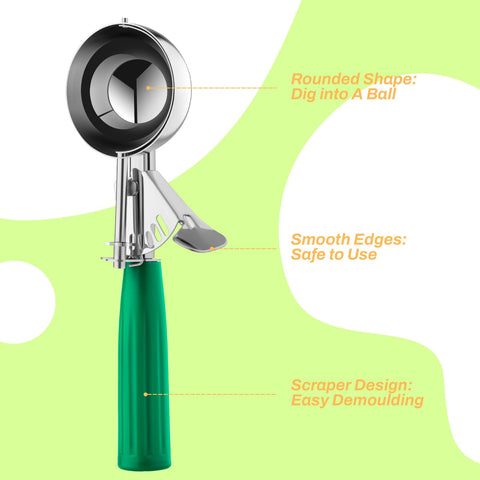 Mango ergonómico de CHEE MONG, cómodo para uso prolongado.