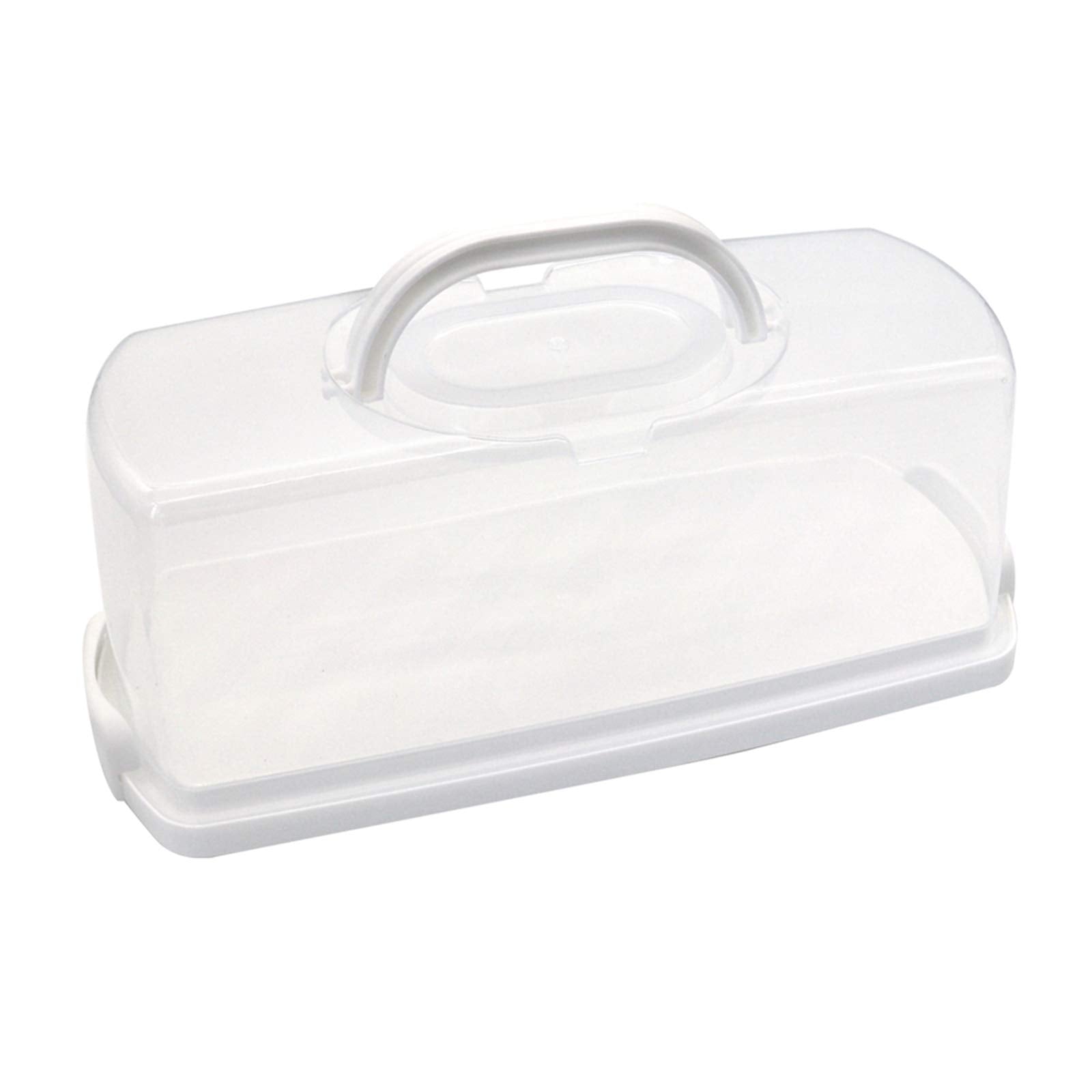 Caja Cheeren para pan rectangular con asa portátil, ideal para transportar pan y bollos.