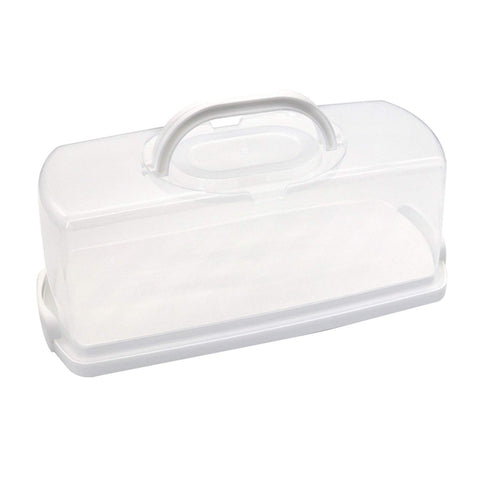 Caja Cheeren para pan rectangular con asa portátil, ideal para transportar pan y bollos.