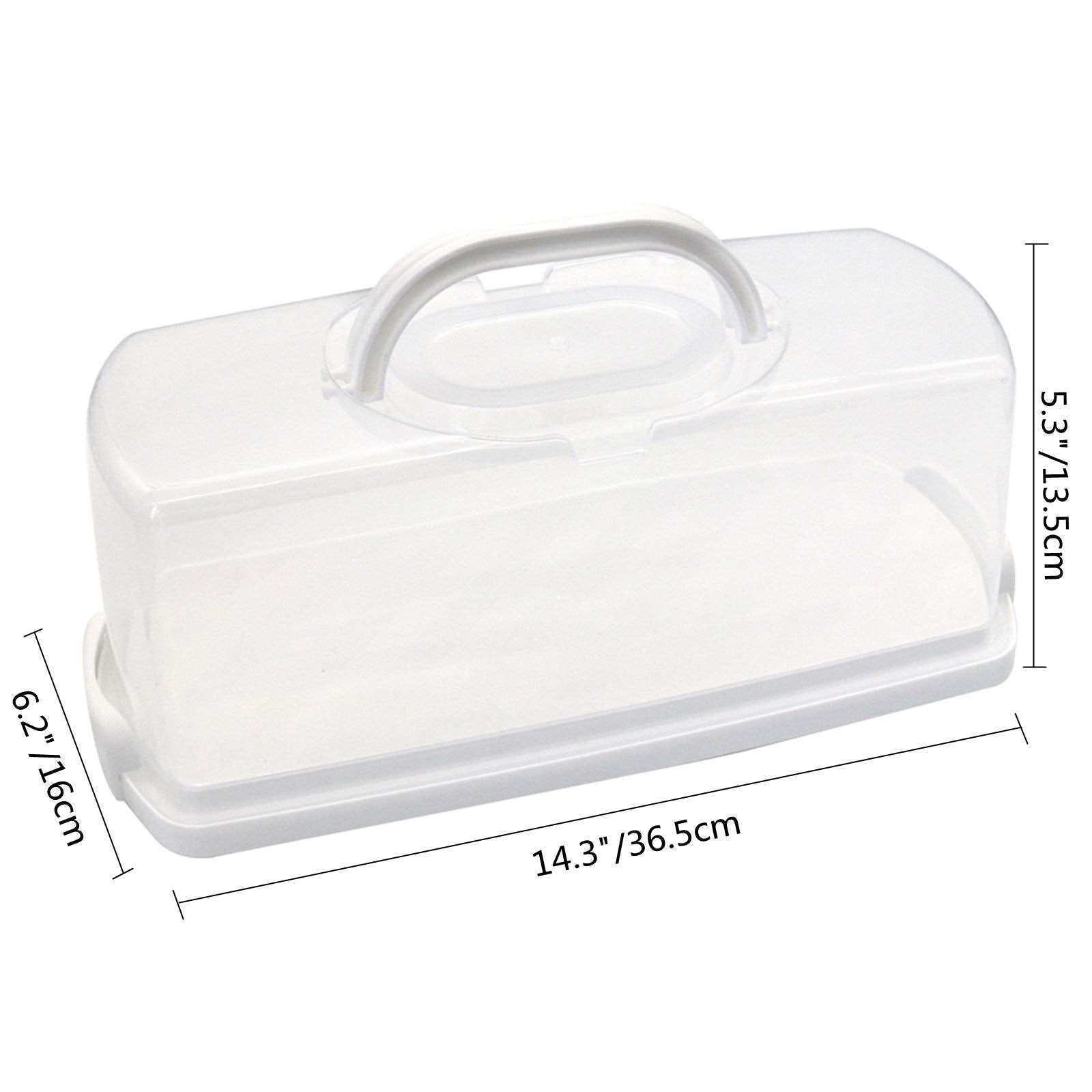 Caja Cheeren de pan rectangular con tapa hermética para conservar la frescura.