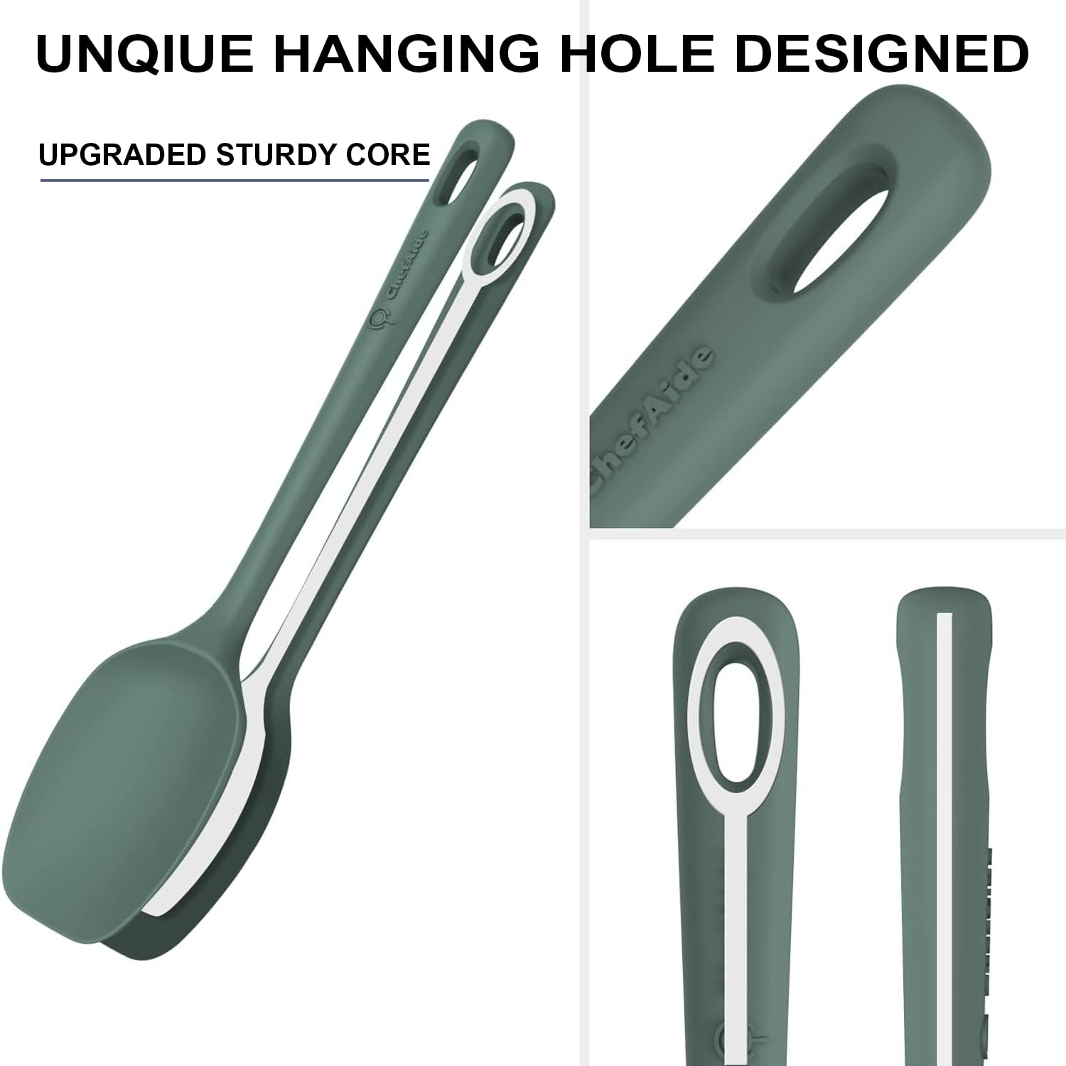 Espátula ChefAide flexible y resistente para batidos y salsas