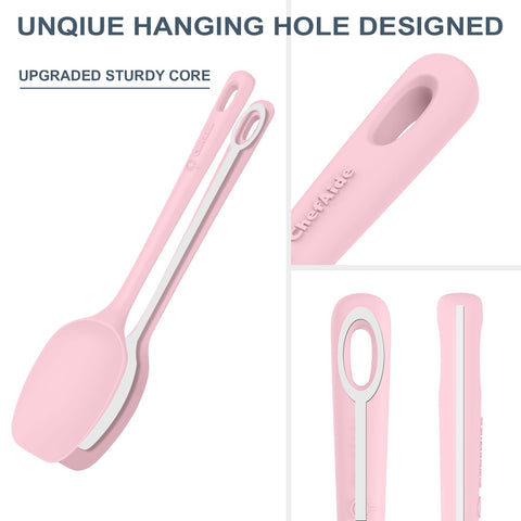 ChefAide: espátulas flexibles y resistentes con mango ergonómico para uso diario