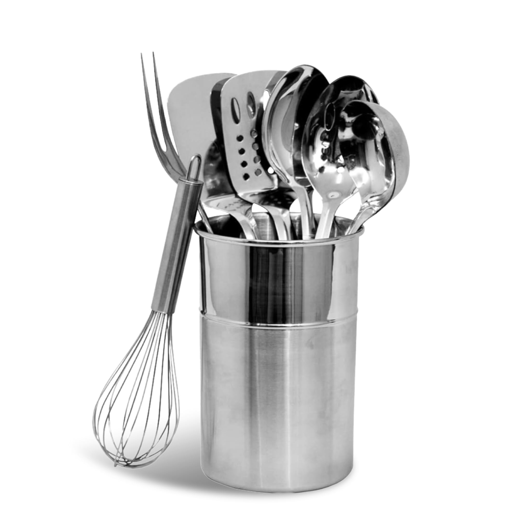 Conjunto Chef Craft de utensilios en acero inoxidable, duradero y apto para lavavajillas.