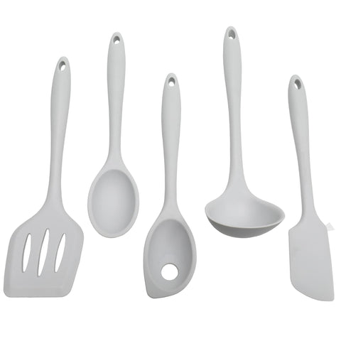 Cucharón de silicona de Chef Craft que no raya recubrimientos antiadherentes.
