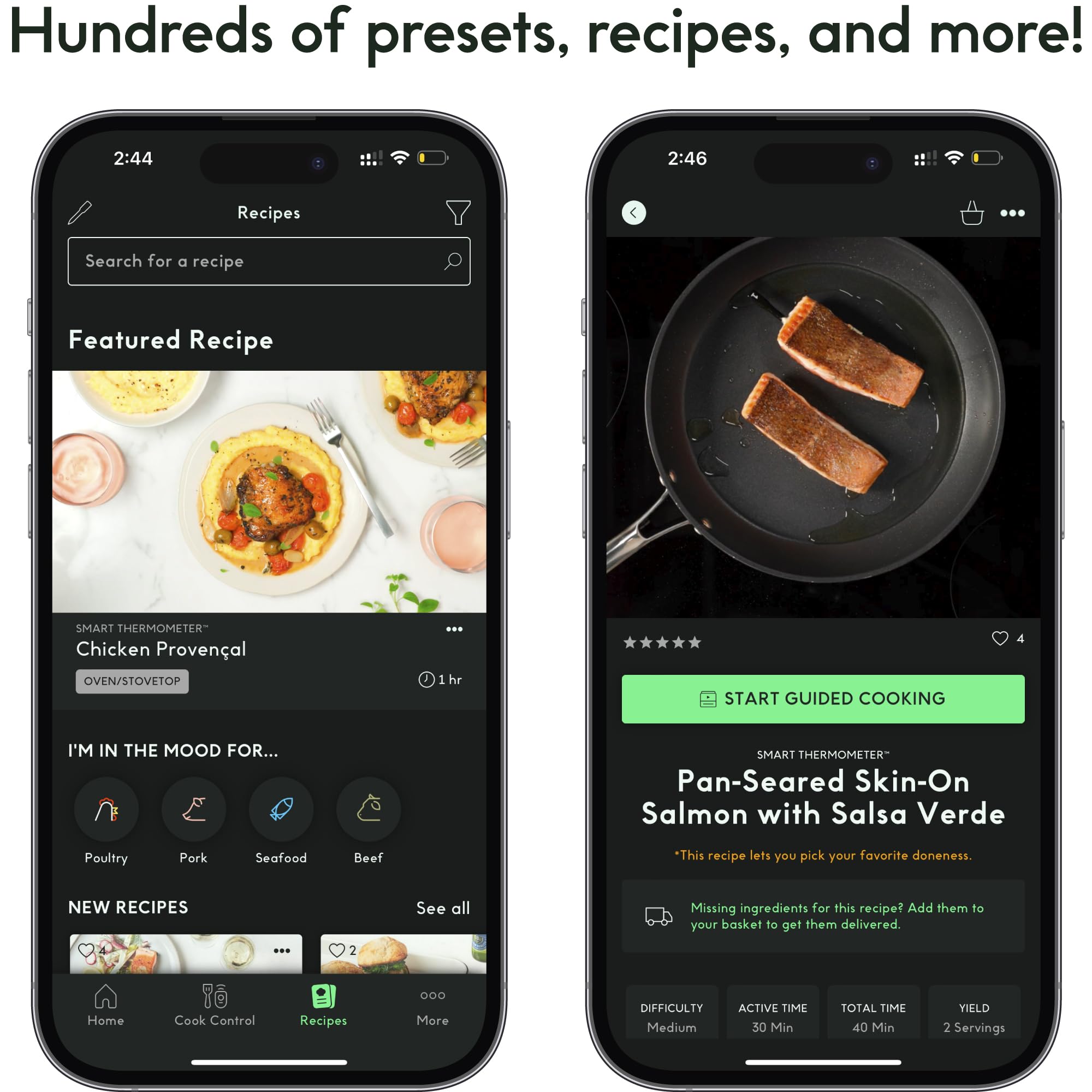 CHEF iQ Sense: avisos sonoros y visuales para no perder el control.