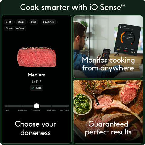 Sonda ultra-delgada de CHEF iQ Sense para conservar la jugosidad