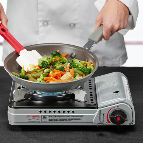 Chef Master estufa portátil 12000 BTU cocción rápida para comidas al aire libre