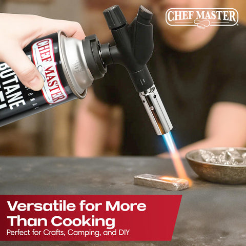 Uso prolongado del soplete Chef Master gracias a su durabilidad y eficiencia.